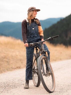 Ripton Women's Indigo Marble Overalls